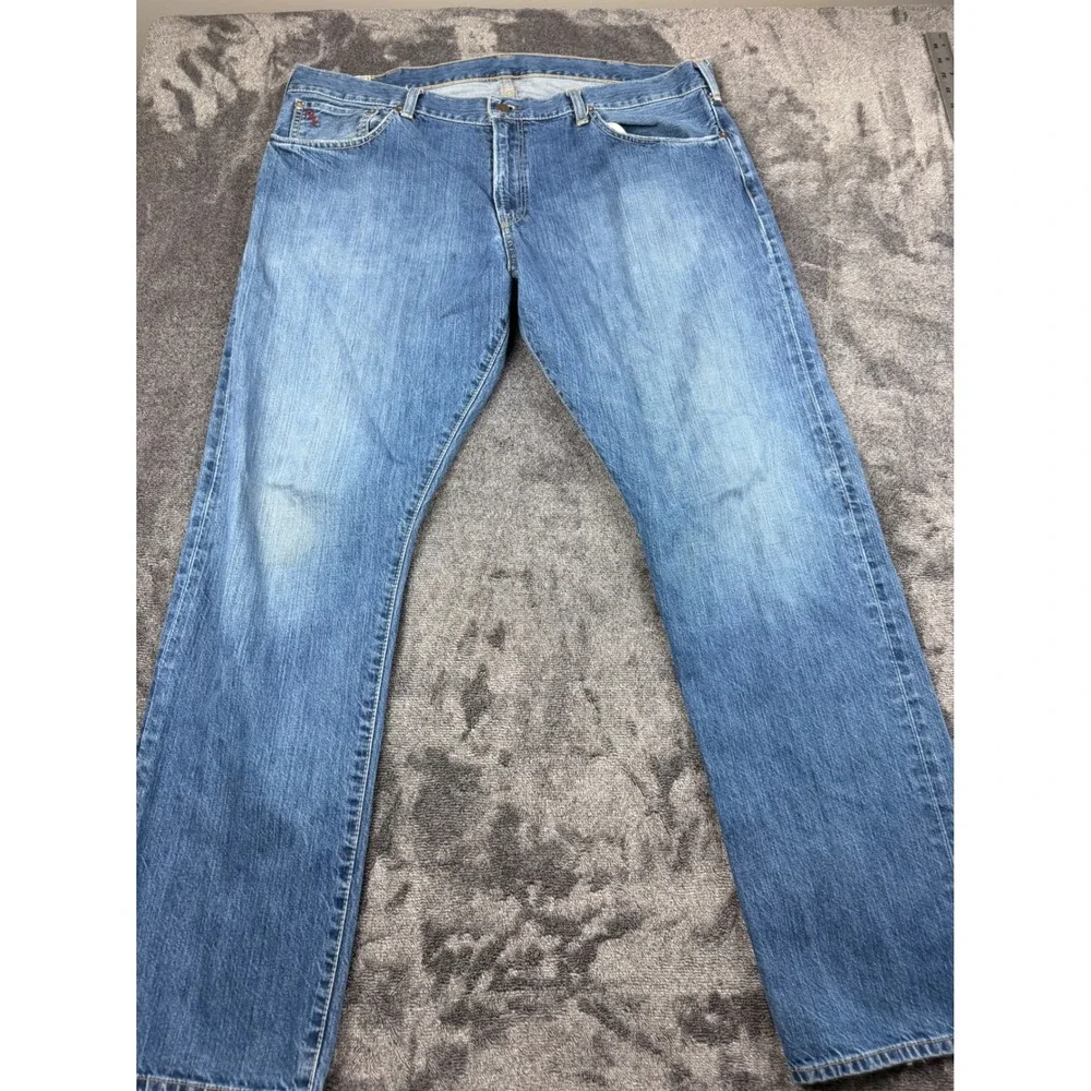 Polo Ralph Lauren Hampton Straight Leg Jeans Mens Blue Denim Dungarees 40x31